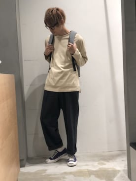 「AMARIO（アマリオ）のアイテム」を使った、KE-ICHIさん（メンズ・177cm）の秋コーディネート