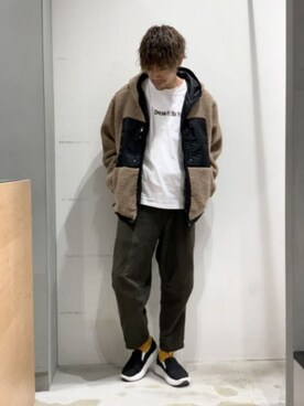 「DOOPZ（ドープス）のアイテム（ブルゾン）」を使った、KE-ICHIさん（メンズ・177cm）の秋コーディネート