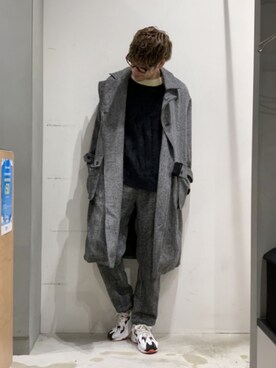 「DOOPZ（ドープス）のアイテム（トップス）」を使った、KE-ICHIさん（メンズ・177cm）の冬コーディネート