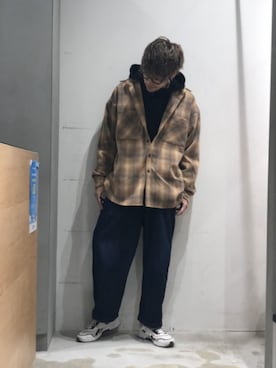 「YARD PLUS（ヤードプリュス）のアイテム」を使った、KE-ICHIさん（メンズ・177cm）の冬コーディネート