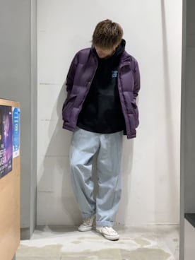 「URBAN RESEARCH（アーバンリサーチ）のアイテム（ダウンジャケット/コート）」を使った、KE-ICHIさん（メンズ・177cm）の冬コーディネート