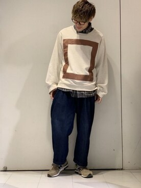 「DOOPZ（ドープス）のアイテム（トップス）」を使った、KE-ICHIさん（メンズ・177cm）の冬コーディネート