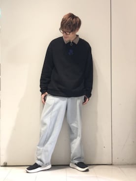 「DOOPZ（ドープス）のアイテム（トップス）」を使った、KE-ICHIさん（メンズ・177cm）の冬コーディネート