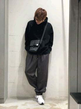 「DOOPZ（ドープス）のアイテム（パンツ）」を使った、KE-ICHIさん（メンズ・177cm）の春コーディネート