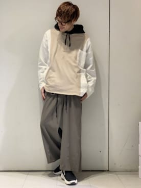 「DOOPZ（ドープス）のアイテム（トップス）」を使った、KE-ICHIさん（メンズ・177cm）の春コーディネート