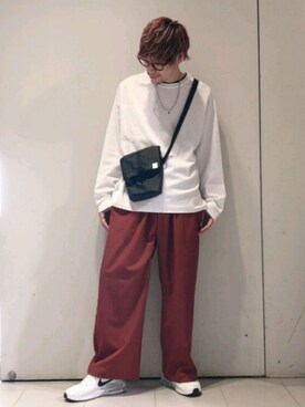 「DOOPZ（ドープス）のアイテム（パンツ）」を使った、KE-ICHIさん（メンズ・177cm）の春コーディネート