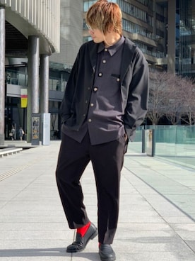 KE-ICHIさん（メンズ・177cm）の冬コーディネート