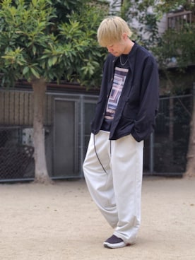 KE-ICHIさん（メンズ・177cm）の春コーディネート