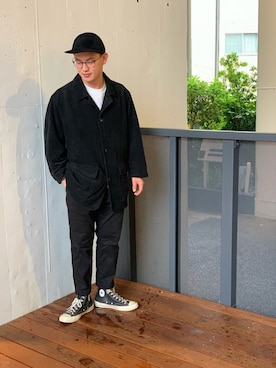 「THE SCOTCH HOUSE（スコッチハウス）のアイテム（ジャケット/アウター）」を使った、Kyogoさん（メンズ・171cm）の秋コーディネート