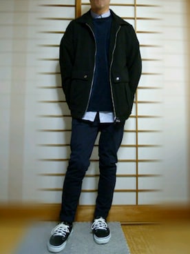 「ROOT THREE（ルートスリー）のアイテム」を使った、henoyanさん（メンズ・165cm）の春コーディネート