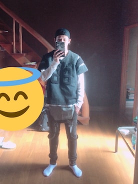 「PHENOMENON（フェノメノン）のアイテム（サロペット/オーバーオール）」を使った、はやとさん（メンズ・177cm）の秋コーディネート