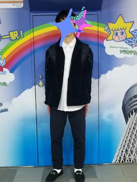 「MHL.（エムエイチエル）のアイテム（ブルゾン）」を使った、B.O.C 79さん（メンズ・173cm）の春コーディネート