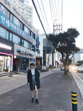「NIKE（ナイキ）のアイテム（シューズ、ブラック系）」を使った、Shizuku さん（レディース）の春コーディネート