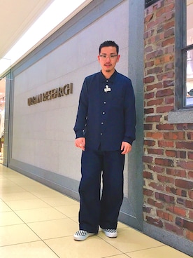 「semoh（セモー）のアイテム（トップス）」を使った、kojimaさん（メンズ・169cm）の春コーディネート