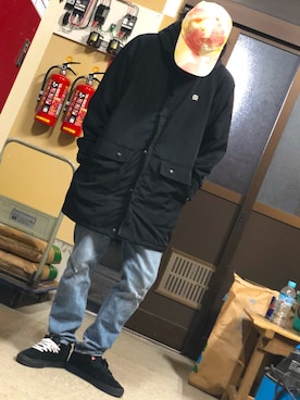 「Deviluse（Deviluse）のアイテム（ジャケット/アウター）」を使った、tkさん（メンズ・170cm）の冬コーディネート