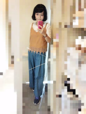 「アイテム（ピアス（両耳用））」を使った、ayumiiさん（レディース・154cm・30代）の秋コーディネート