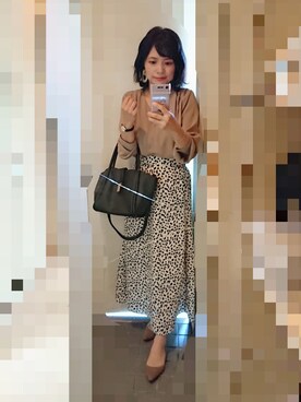 「T・S・L（ティーエスエル）のアイテム」を使った、ayumiiさん（レディース・154cm）の秋コーディネート