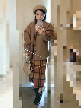 「アイテム（ブルゾン）」を使った、ayumiiさん（レディース・154cm・40代）の冬コーディネート