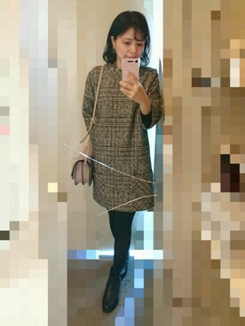 「アイテム（ピアス（両耳用））」を使った、ayumiiさん（レディース・154cm・40代）の冬コーディネート