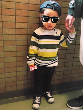 wildboyさん（キッズ・90cm）の冬コーディネート