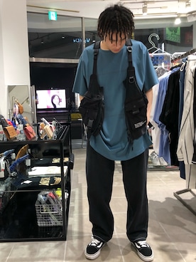 「WHITELAND（ホワイトランド）のアイテム（パンツ）」を使った、KENTOさん（メンズ・178cm）の夏コーディネート