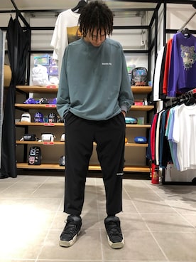 「WHITELAND（ホワイトランド）のアイテム（スウェット）」を使った、KENTOさん（メンズ・178cm）の夏コーディネート