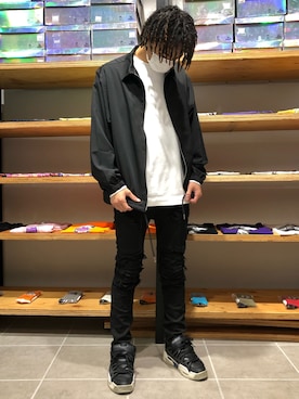 「WHITELAND（ホワイトランド）のアイテム（Tシャツ/カットソー）」を使った、KENTOさん（メンズ・178cm）の秋コーディネート