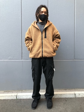 「Kappa（カッパ）のアイテム」を使った、KENTOさん（メンズ・178cm）の冬コーディネート