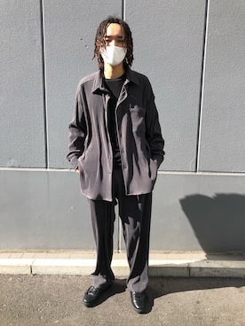 「WHITELAND（ホワイトランド）のアイテム（パンツ）」を使った、KENTOさん（メンズ・178cm）の冬コーディネート