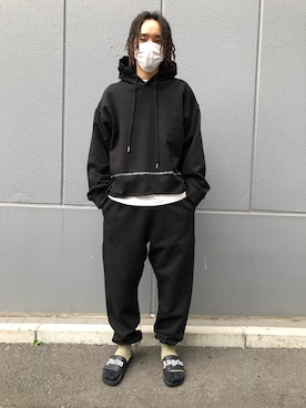 「WHITELAND（ホワイトランド）のアイテム（パンツ）」を使った、KENTOさん（メンズ・178cm）の冬コーディネート