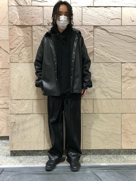 「ファッションの力を信じよう」｜「アイテム（スラックス）」を使った、KENTOさん（メンズ・178cm）の冬コーディネート