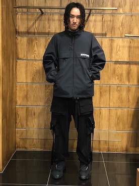 「WHITELAND（ホワイトランド）のアイテム（ブルゾン）」を使った、KENTOさん（メンズ・178cm）の春コーディネート