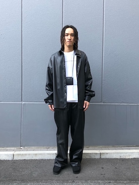 「ファッションの力を信じよう」｜「アイテム（スラックス）」を使った、KENTOさん（メンズ・178cm）の春コーディネート