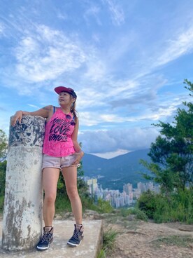 「eight sixty（エイト・シックスティ）のアイテム」を使った、Wa Ter Tsangさん（レディース・158cm）の秋コーディネート