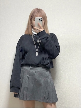 「韓国コーデ」｜「アイテム（その他トップス）」を使った、空色さん（レディース・158cm）の春コーディネート