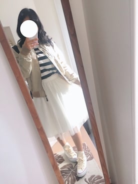 「passage mignon/flaneur（パサージュミニョンフラヌール）のアイテム（腕時計）」を使った、haruさん（レディース・154cm）の冬コーディネート