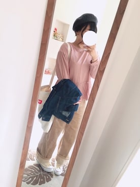 「passage mignon/flaneur（パサージュミニョンフラヌール）のアイテム（腕時計）」を使った、haruさん（レディース・154cm）の冬コーディネート