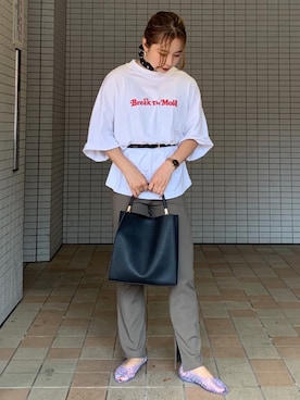 「3coins（3coins）のアイテム」を使った、miku.さん（レディース・157cm）の夏コーディネート