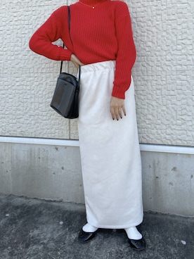 「H&M（エイチ・アンド・エム）のアイテム（ニット/セーター）」を使った、miku.さん（レディース・158cm）の冬コーディネート