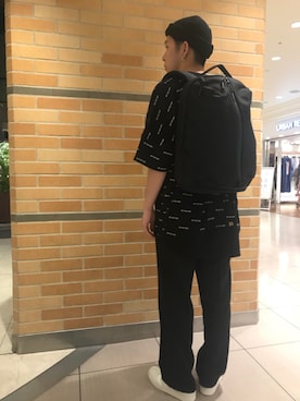 「B'2nd（ビーセカンド）のアイテム（スウェット）」を使った、まことさん（メンズ・169cm）の夏コーディネート