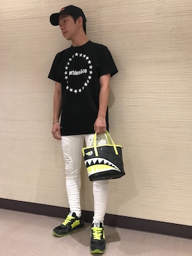「surt（サート）のアイテム（帽子）」を使った、まことさん（メンズ・169cm）の夏コーディネート