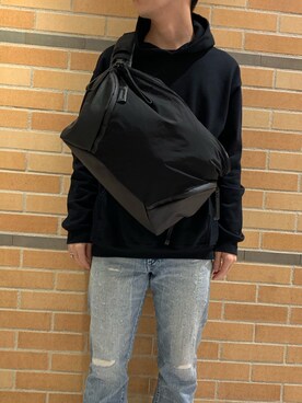 「B2nd」｜「アイテム（メッセンジャーバッグ）」を使った、まことさん（メンズ・169cm）の冬コーディネート