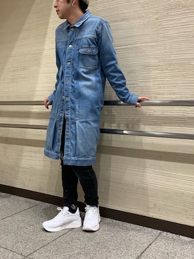 「B2nd」｜「アイテム（デニムジャケット）」を使った、まことさん（メンズ・169cm）の冬コーディネート