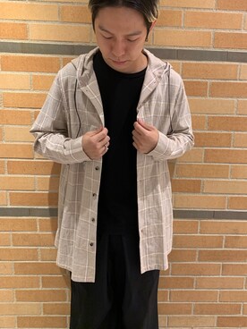 「OURET（オーレット）のアイテム（カーディガン/ボレロ）」を使った、まことさん（メンズ・170cm）の夏コーディネート