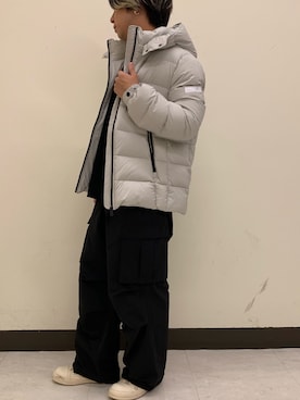 「B'2nd（ビーセカンド）のアイテム（カーゴパンツ）」を使った、まことさん（メンズ・169cm）の秋コーディネート