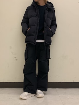 「B'2nd（ビーセカンド）のアイテム（カーゴパンツ）」を使った、まことさん（メンズ・169cm）の冬コーディネート