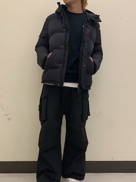 「B'2nd（ビーセカンド）のアイテム（カーゴパンツ）」を使った、まことさん（メンズ・169cm）の冬コーディネート
