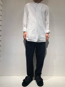 「QASIMI （カシミ）のアイテム」を使った、まことさん（メンズ・169cm）の春コーディネート