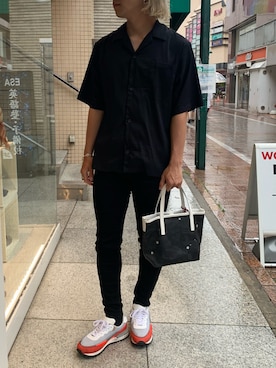 「QASIMI （カシミ）のアイテム」を使った、まことさん（メンズ・169cm）の夏コーディネート