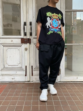 「NEIL BARRETT（ニールバレット）のアイテム（トップス）」を使った、まことさん（メンズ・169cm）の夏コーディネート